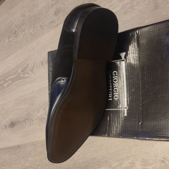 Men's dress Shoes Oxford Derby Leather & suede look - Picture 4 of 4